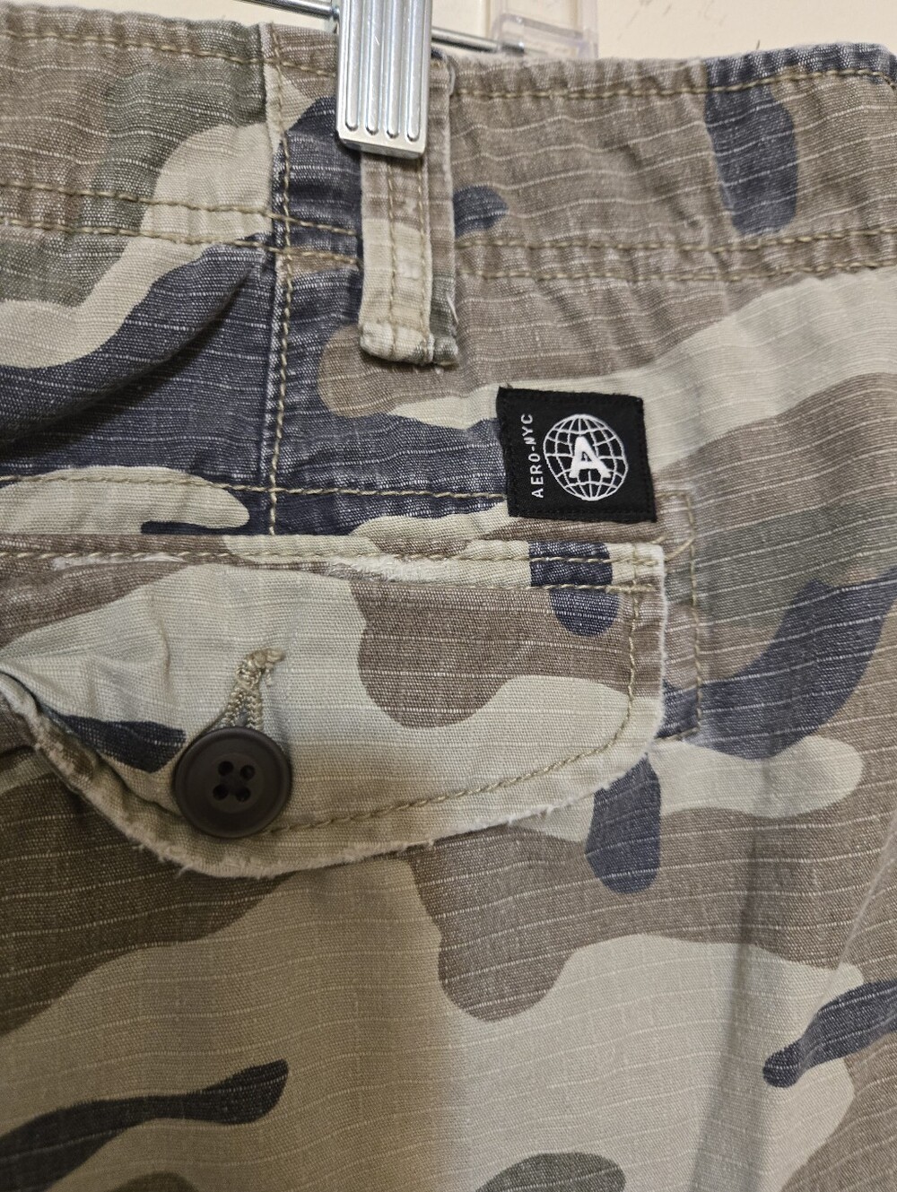 Aeropostale Camouflage Cargo Shorts - Camo Waist 34 - Picture 4 of 7